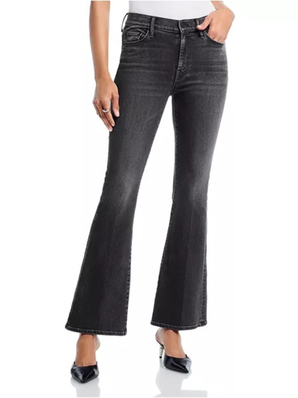 MOTHER The Weekender Mid Rise Flare jeans